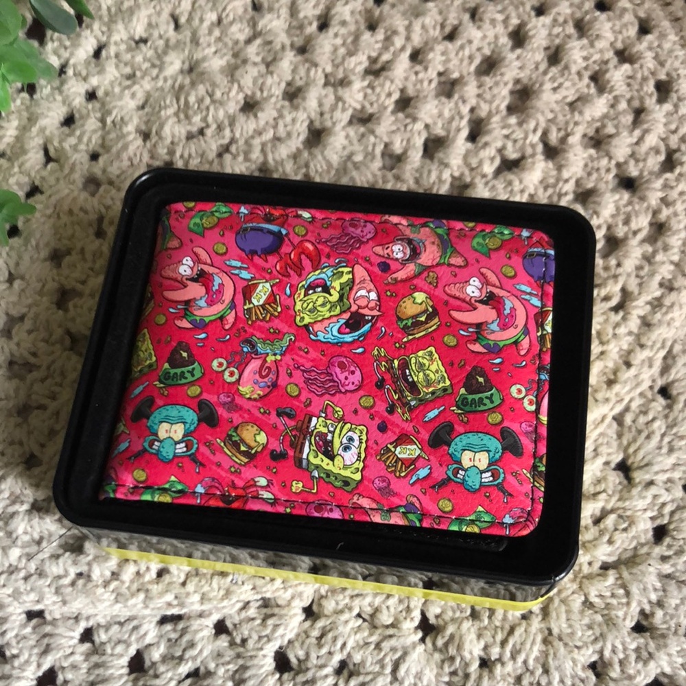 Buckle-Down Pink SpongeBob Patterned Bifold Wallet